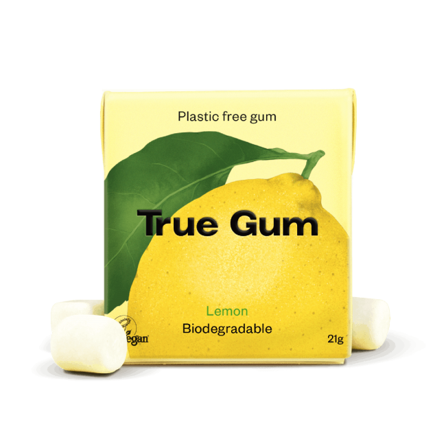 Lemon Flavored Chewing Gum – 21 g