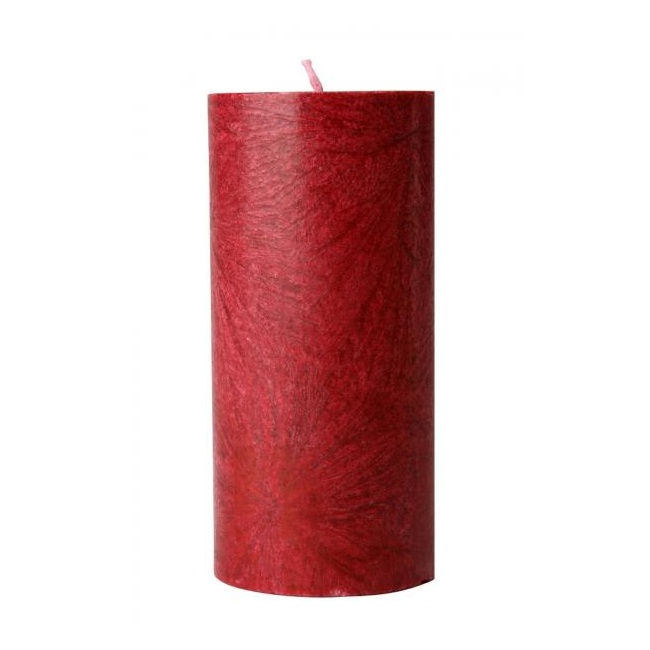 Candle, 64×135 mm, Dark Red