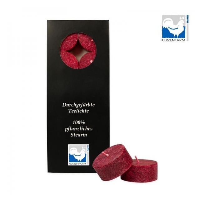 Teeküünal, tumepunane, 10tk