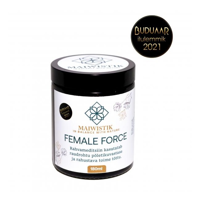 FEMALE FORCE raudrohuga suhkrukoorija 180ml