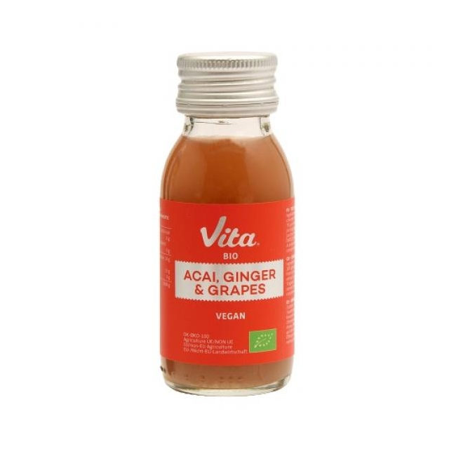 Vita shot- kontsentreeritud viinamarja, ingveri, acai mahlashot, 60ml