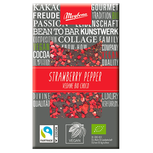 Tume šokolaad maasikate ja pipraga, mahe, 30g