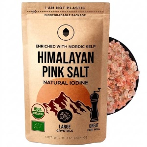 Himaalaja sool pruunvetikaga, joodiga, mahe, 284 g