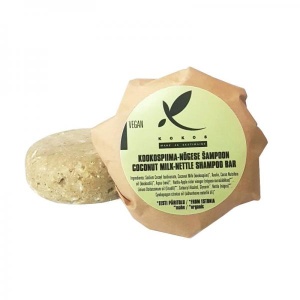 Kookospiima - nõgese tahke šampoon (täitepakend), 90g