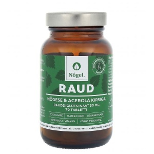 Raud nõgese ja acerola kirsiga 30 mg, 70 tabletti