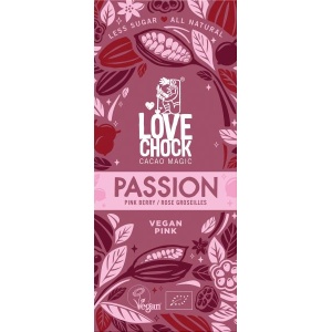 Tooršokolaad külmkuivatatud marjade ja inuliiniga (Passion), 70g