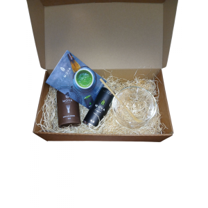 Kingipakk, matcha rituaali alustamine, pudelita