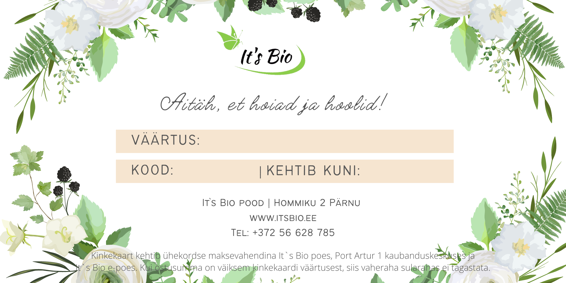 kinkekaart